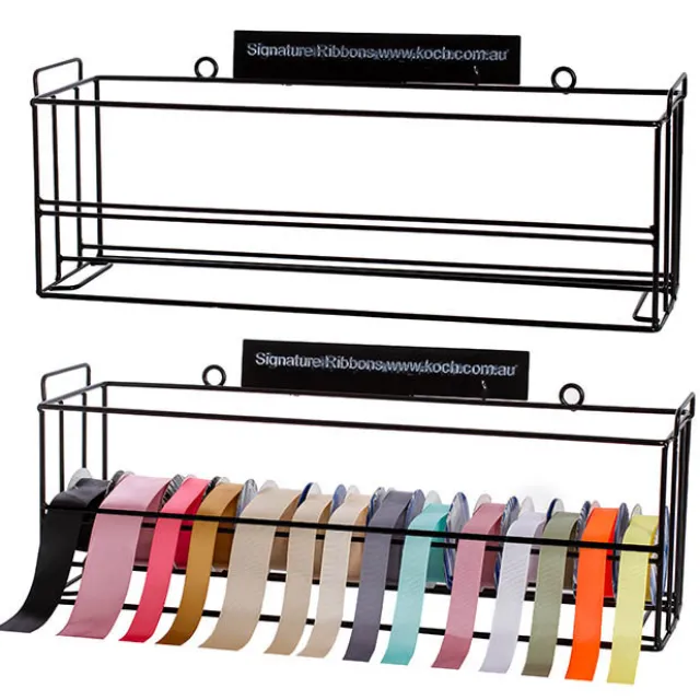 Ribbon Stand Stackable 62x18x23cmH Black