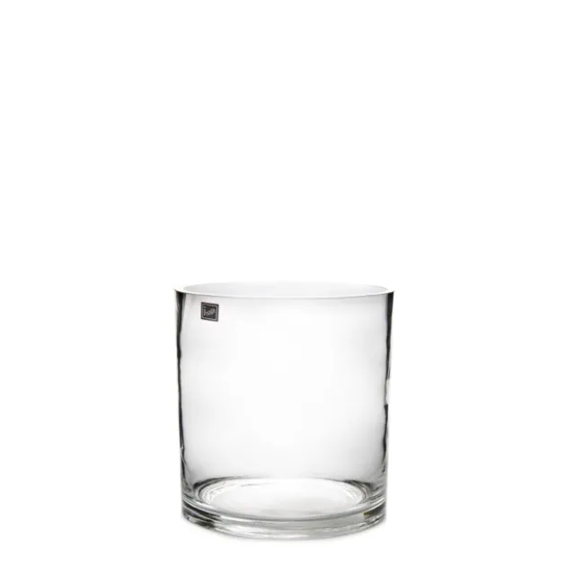 Glass Cylinder Vase Clear (15Dx15cmH)