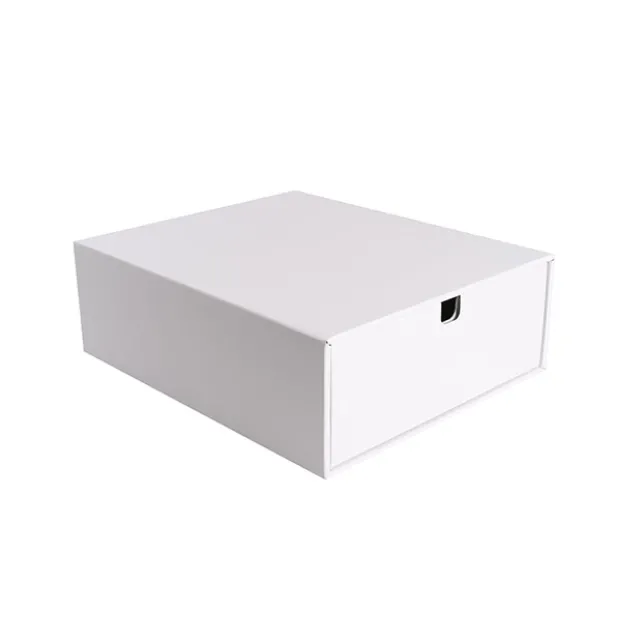 Hamper Gift Drawer Box Medium White (36x30x12cmH)