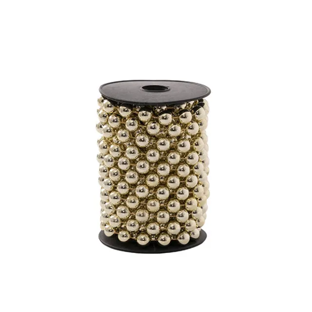 Beaded Garland Roll Champagne (12mmDx6mL)