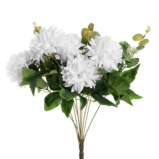 Chrysanthemum x 7 Heads Bouquet White (11cmDx48cmH)
