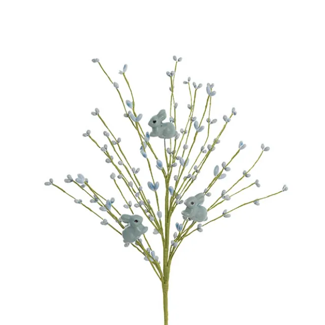 Decorative Bunny Spray Blue (48cmH)