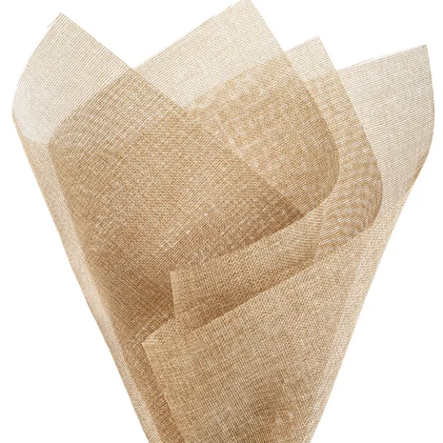 Faux Linen Mesh Sheet 125gsm Natural Pack 50 (47x70cm)