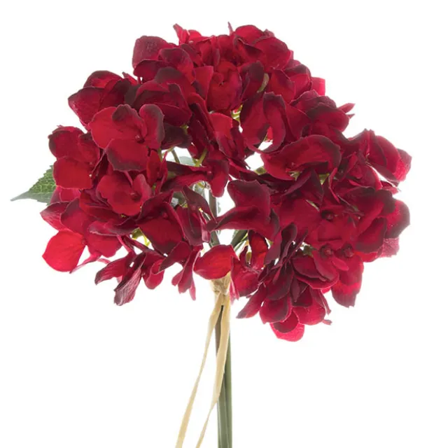 Hydrangea Victoria Bouquet Red (32cmH)