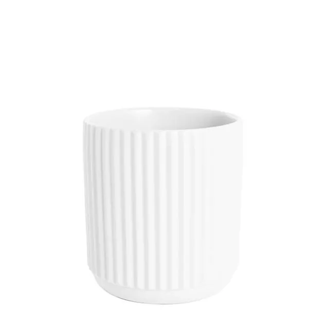 Ceramic Cyprus Vase Matte White (16DX17cmH)