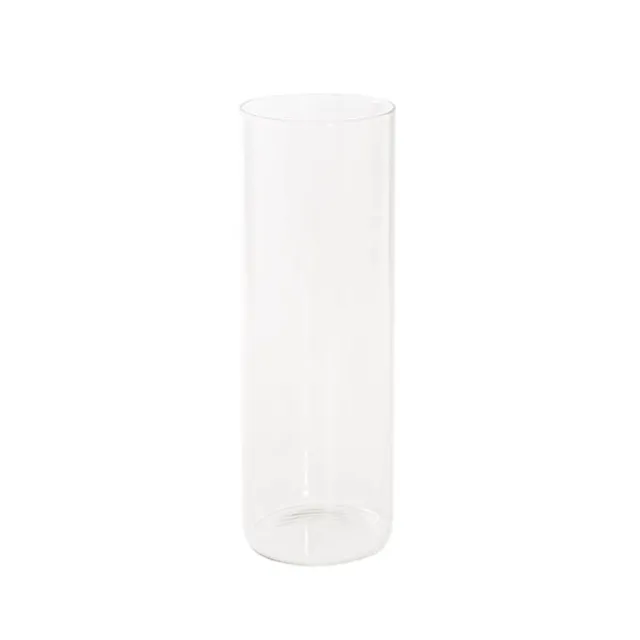 Glass Cylinder Floral Event Vase Clear (10Dx30cmH)