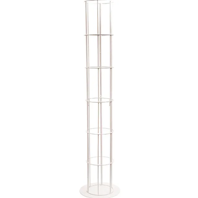 Round Metal Pillar Stand White (40cmDx180cmH)