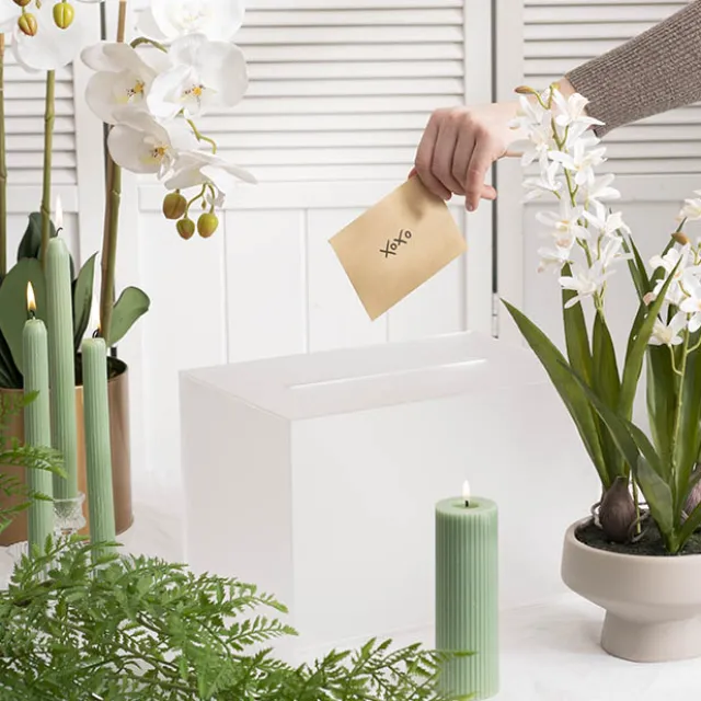 Wishing Well Rectangle Box Frosted Clear (30x20x20cmH)