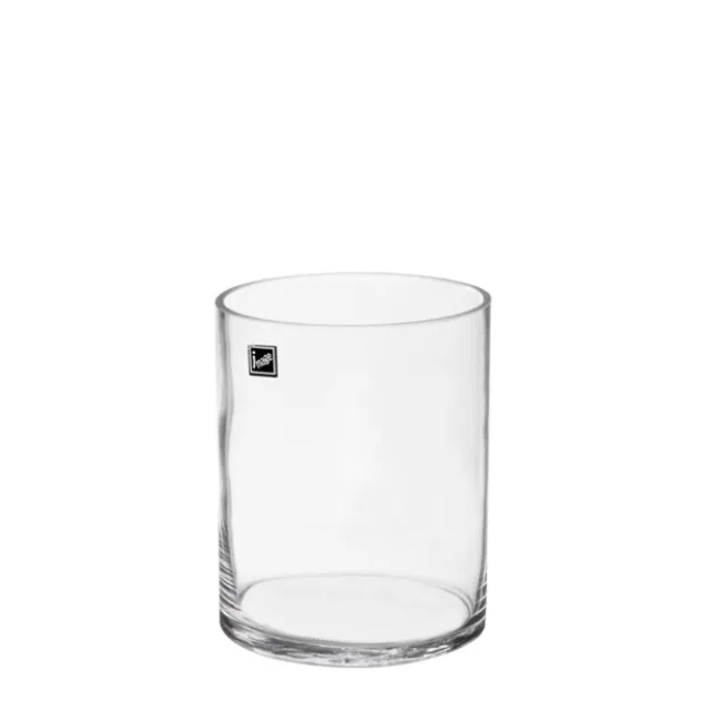 Glass Cylinder Vase Flora Clear (13Dx16cmH)