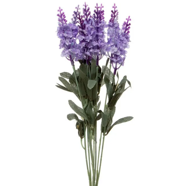 Lavender Bunch 10 Flowers Light Purple (33cmH)
