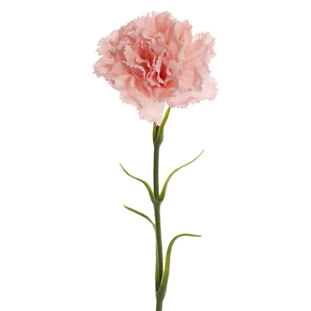 Real Touch Ruffle Carnation Stem Soft Pink (9cmDx52cmH)