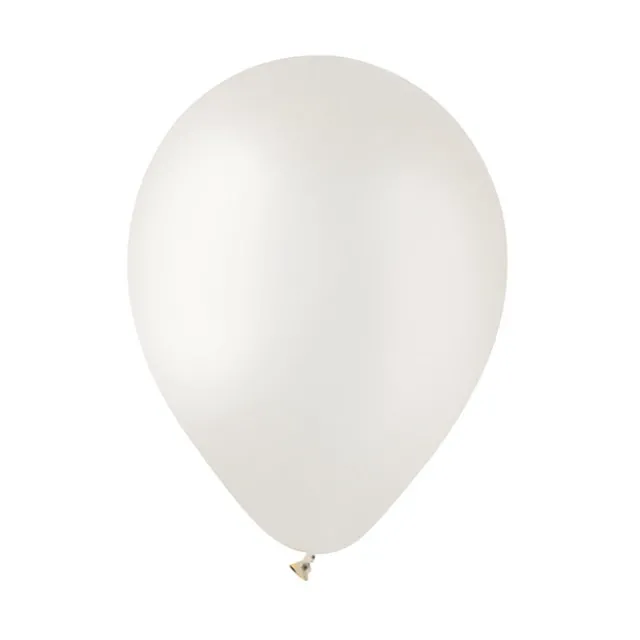 Latex Balloon 12" Pack 36 Pearl White (30.5cmD)