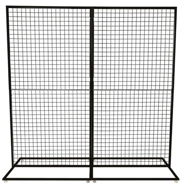 Backdrop Standing Frame with Mesh Black (2mx2mH)