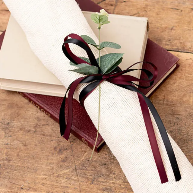 Bulk Ribbon Single Face Satin Burgundy (10mmx50m)