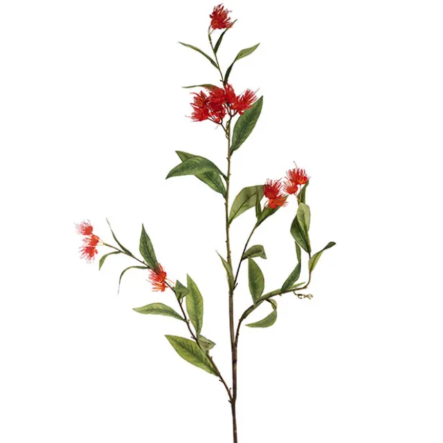 Real Touch Eucalyptus Ficifolia Gum Spray Orange (110cmH)