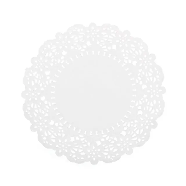 Paper Doily Round 24 Pack White (166mmD)