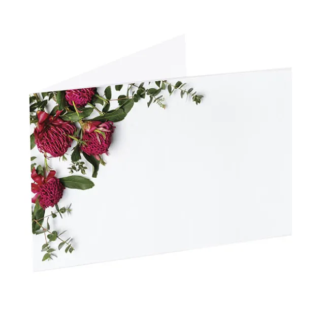 Artisan Gift Card Envelope Waratah Corner Pk25 (10x6.5cmH)