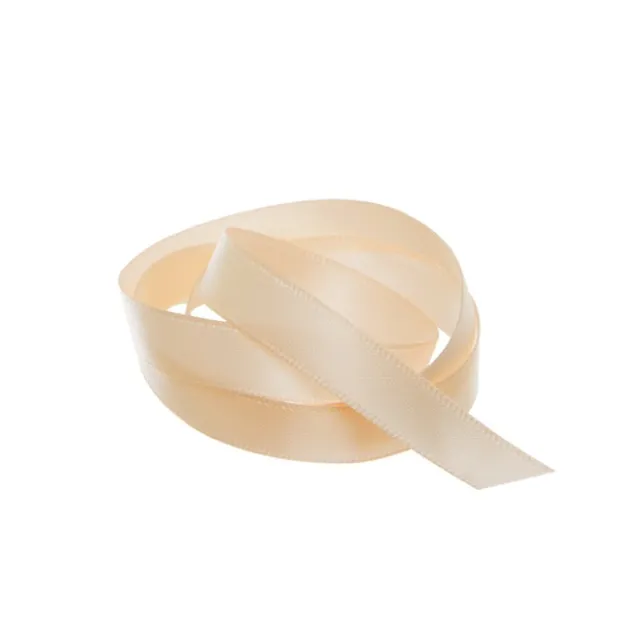 Ribbon Satin Deluxe Double Faced Champagne (10mmx25m)