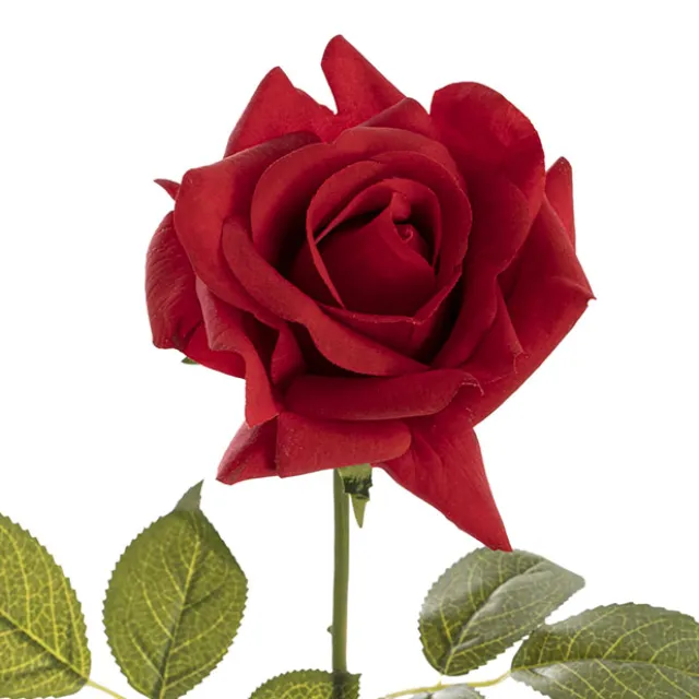 Siena Real Touch Rose Full Bloom Red (60cmH)