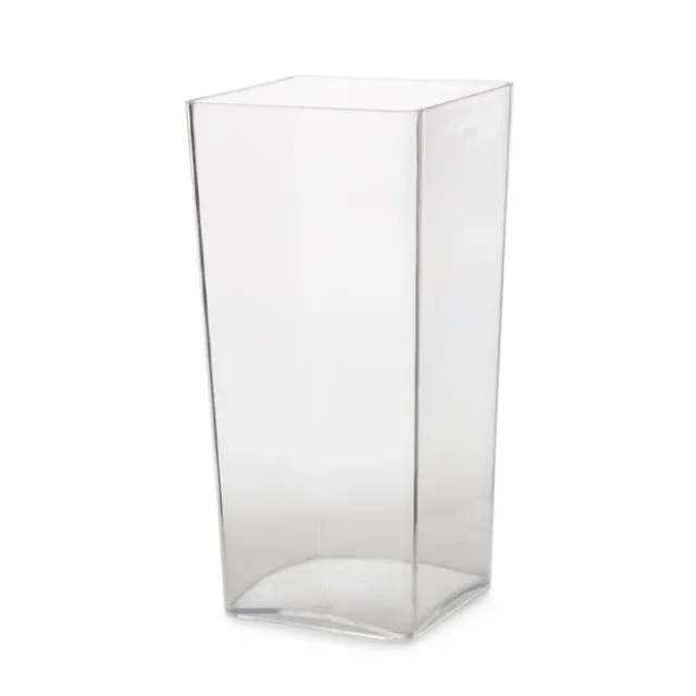 Polyvase Acrylic Square Tank Vase 13x13x25cmH Clear