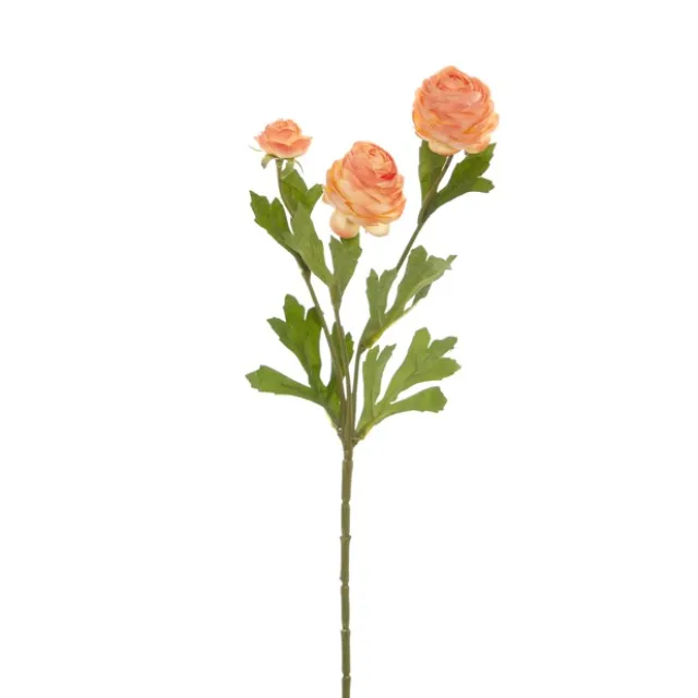Petite Ranunculus Spray Coral (42cmH)