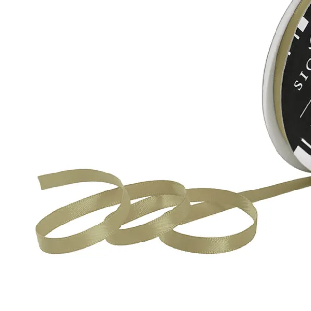 Ribbon Satin Deluxe Double Faced Sage (6mmx25m)