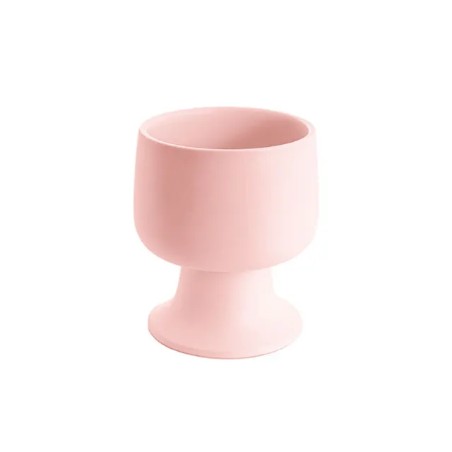 Ceramic Compote Isabella Vases Light Pink (13Dx15cmH)