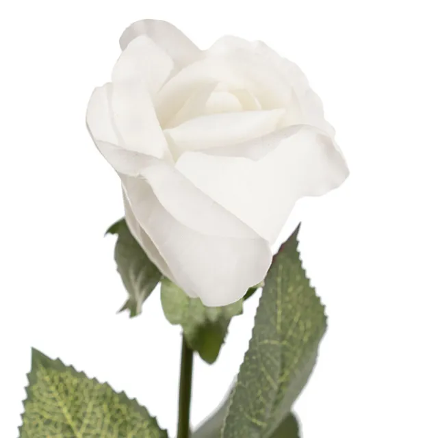 Siena Real Touch Rose Bud White (60cmH)
