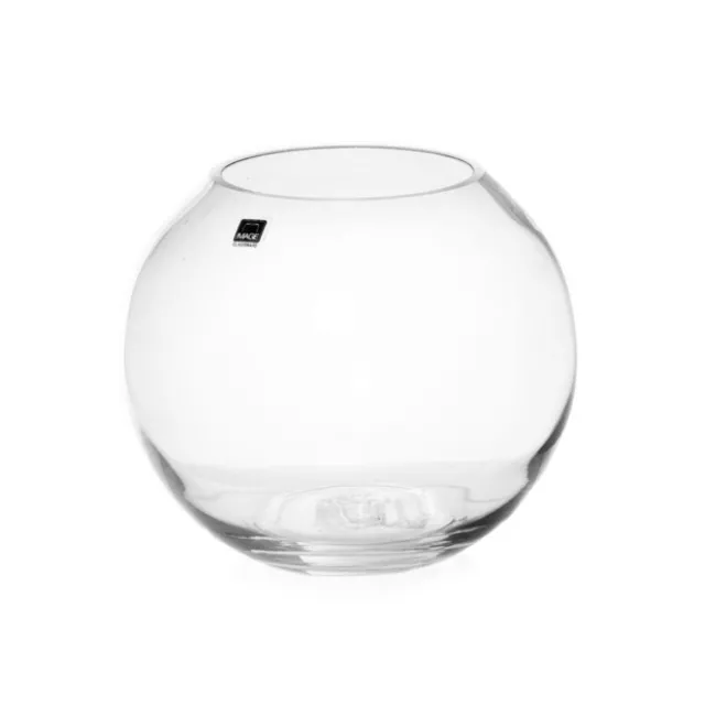 Glass Fish Bowl 18cm Clear (11TDx18Dx16cmH)