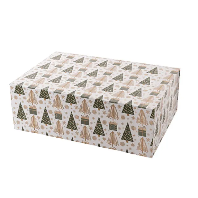 Hamper Gift Box Magnetic Flap Tall Large Trees (38x26x13cmH)