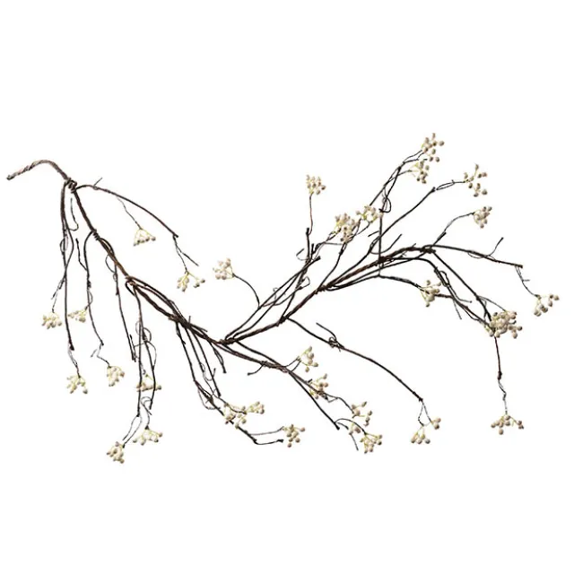 Berry Twig Vine Garland White (140cmL)