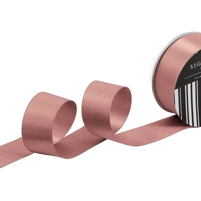 Ribbon Double Face Satin Shimmer Rose Gold (38mmx20m)