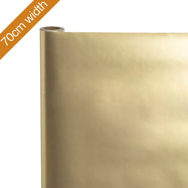 Gift Wrapping Paper Handi Roll Gloss Gold (70cmx25m)