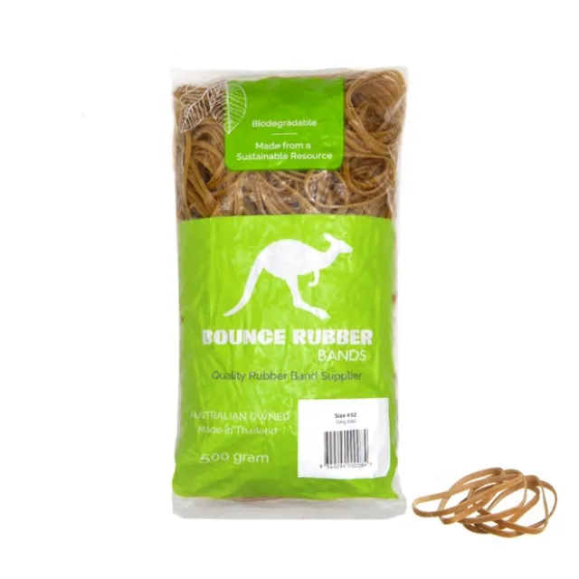 Sustainable Rubber Bands Size 32 500 gram Bag (75mmLx3mmW)
