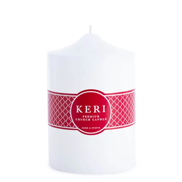 Church Pillar Candle White (10x15cmH)
