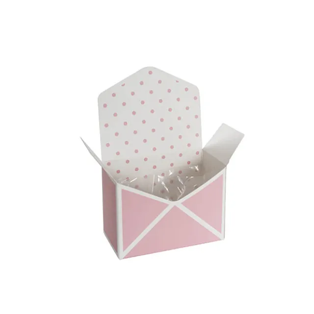 Envelope Flower Box Small Spots Pink Pack 5 (15.5Lx8Dx11cmH)