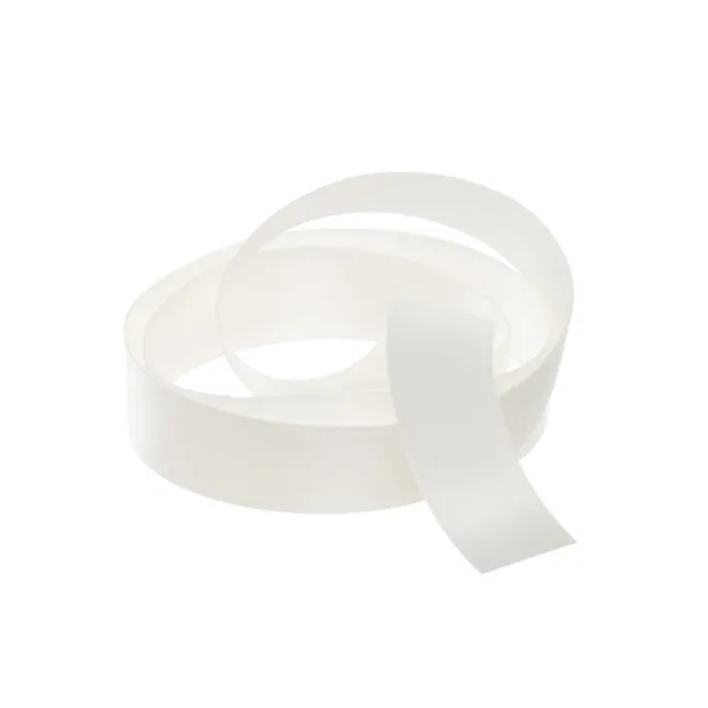 Ribbon Satin Deluxe Double Faced Bridal White (15mmx25m)