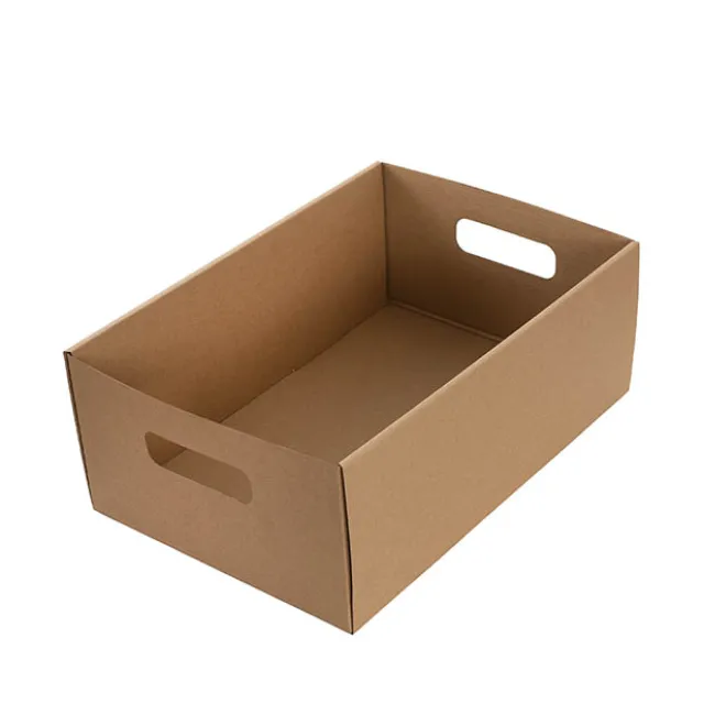 Hamper Catering Tray Flat Pack Medium Brown (36x25x14Hcm)