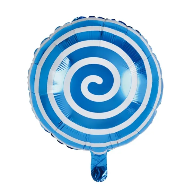 Foil Balloon 18" (45cmD) Round Lollipop Blue