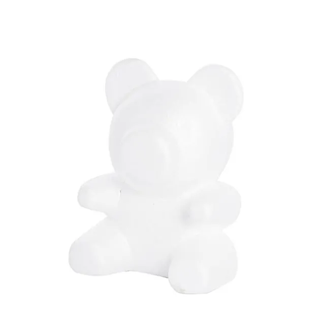 Polystyrene White Bear (17x24cmH)