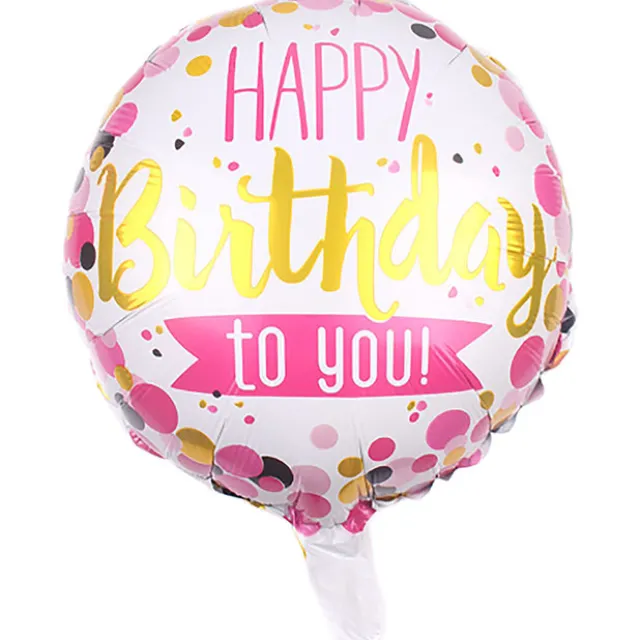 Foil Balloon 18" Happy Birthday To You Pink (45cmD)