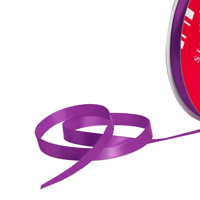 Bulk Ribbon Single Face Satin Purple (10mmx50m)