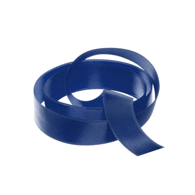 Ribbon Satin Deluxe Double Faced Navy (15mmx25m)