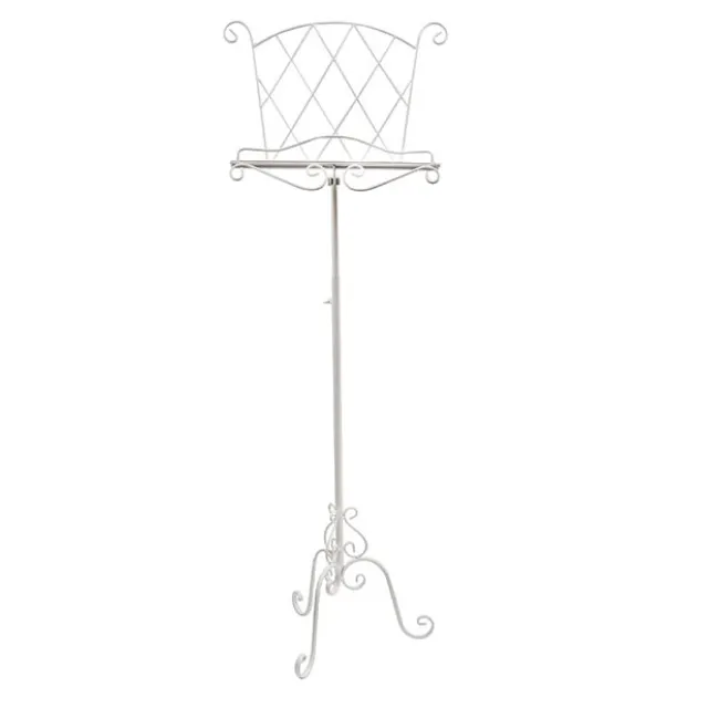 Metal Lectern Stand White (44x33x112cmH)