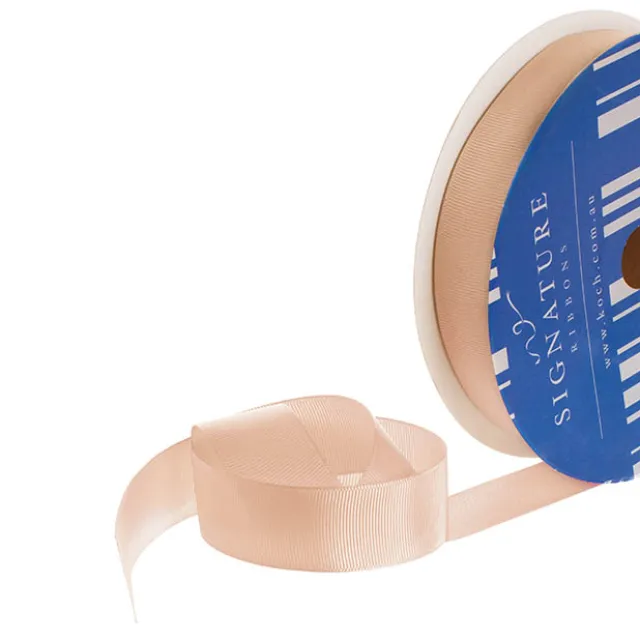 Bulk Grosgrain Ribbon Plain Nude (25mmx50m)
