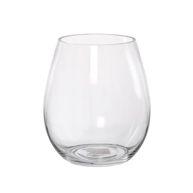 Glass Claire Vase Clear (19Dx23cmH)