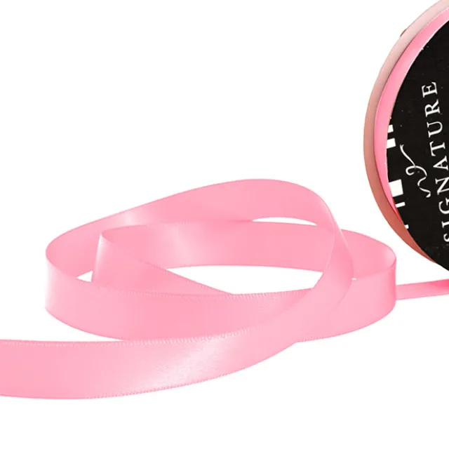 Ribbon Satin Deluxe Double Faced Mid Pink (15mmx25m)