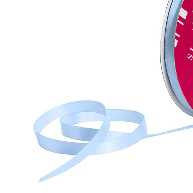 Bulk Ribbon Single Face Satin Sky Blue (10mmx50m)