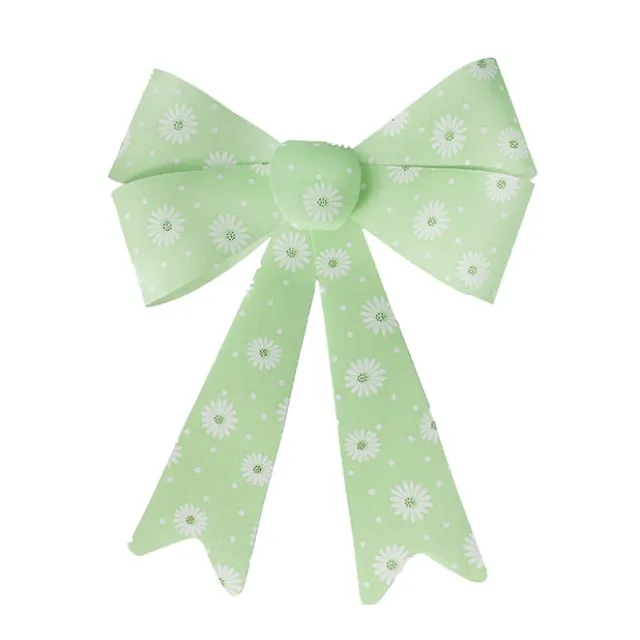 Pre-Made Bow Fabric Top Daisy Delight Green (28*37cm)