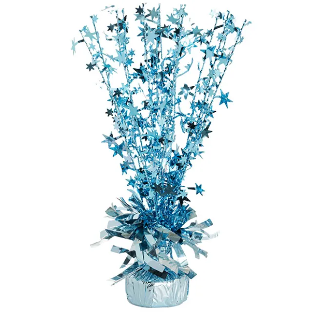 Balloon Weight Bursting Star Metallic Blue (30cmH)